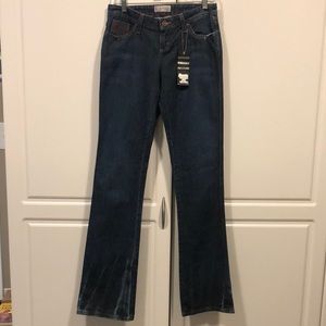 Houston jeans Women's  3 / 4 x 34 twenty X slim fit bootcut jeans NWT dark new